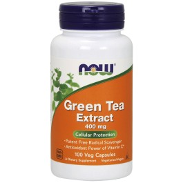 Now Green Tea Extract 400 mg Veg Capsules 100 caps