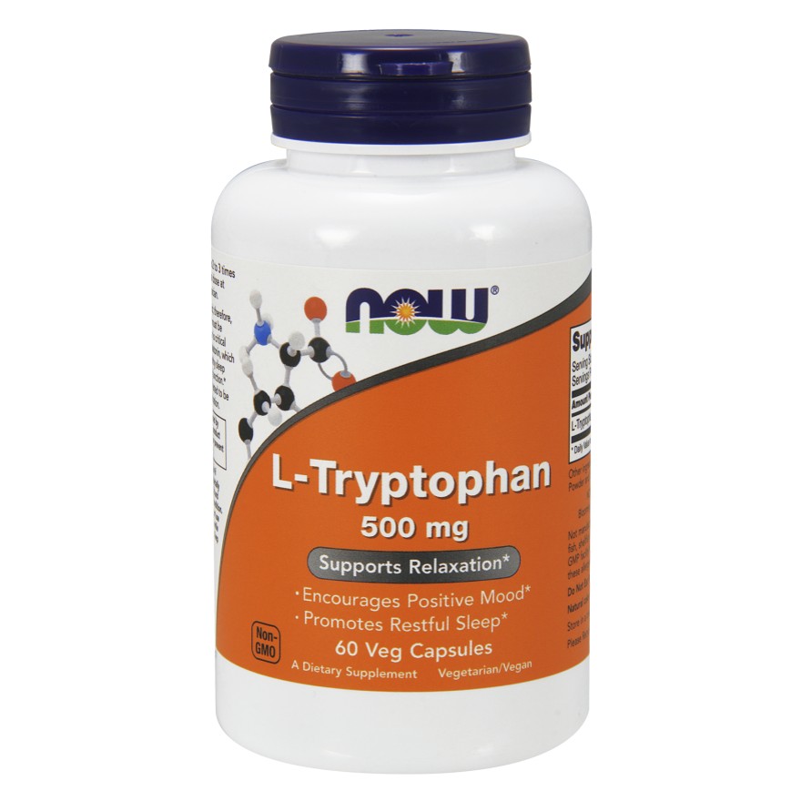 Now L-Tryptophan 500 mg Veg Capsules 60 caps - зображення 1