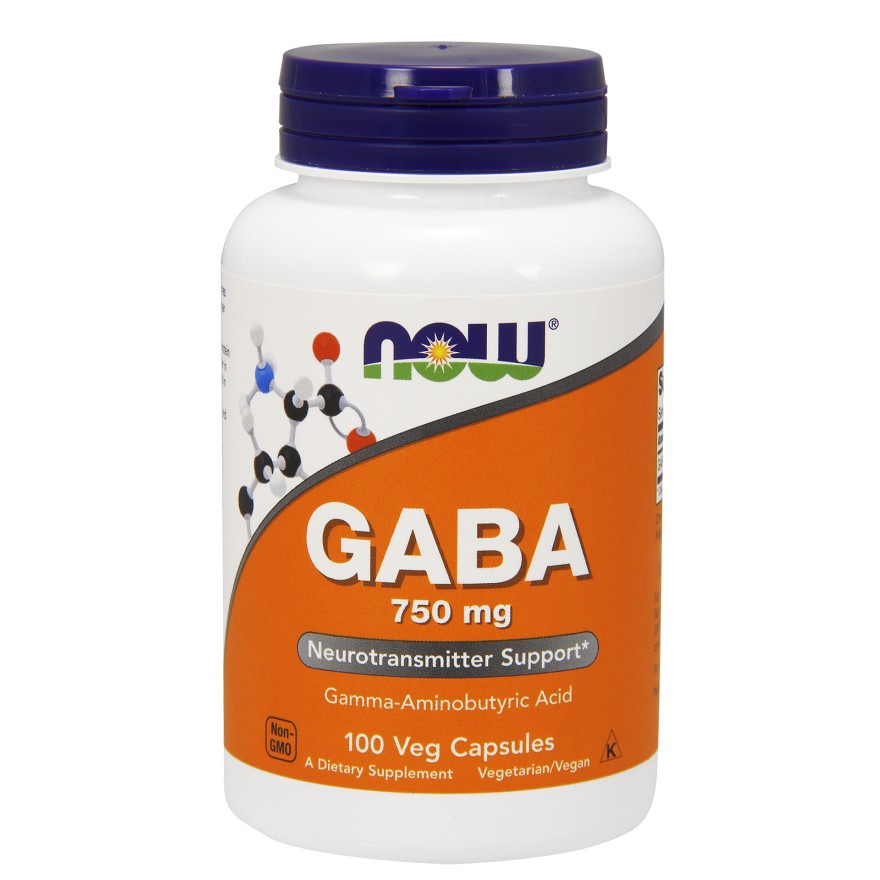 Now GABA 750 mg Veg Capsules 100 caps - зображення 1
