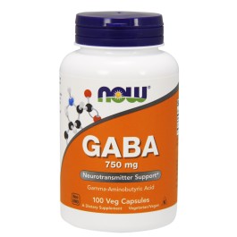 Now GABA 750 mg Veg Capsules 100 caps