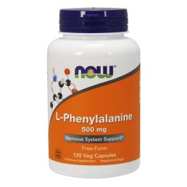 Now L-Phenylalanine 500 mg Veg Capsules 120 caps