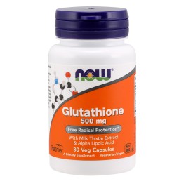   Now Glutathione 500 mg Veg Capsules 30 caps