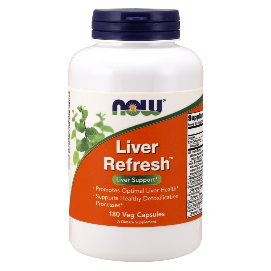 Now Liver Refresh Veg Capsules 180 caps - зображення 1