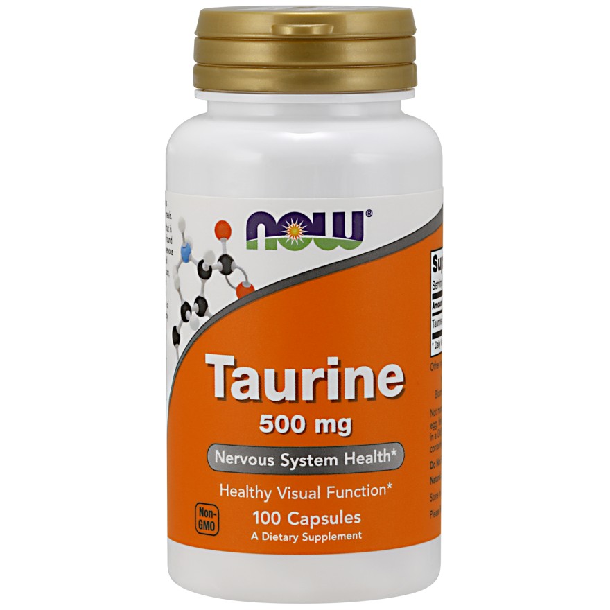 Now Taurine 500 mg Capsules 100 caps - зображення 1