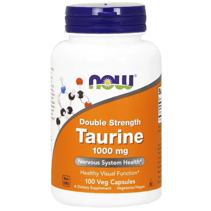 Now Taurine Double Strength 1000 mg Veg Capsules 100 caps - зображення 1