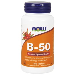 Now Vitamin B-50 Tablets 100 tabs