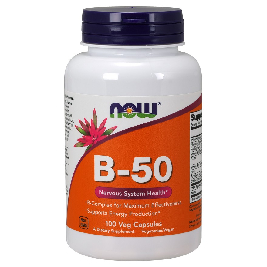 Now Vitamin B-50 mg Veg Capsules 100 caps - зображення 1