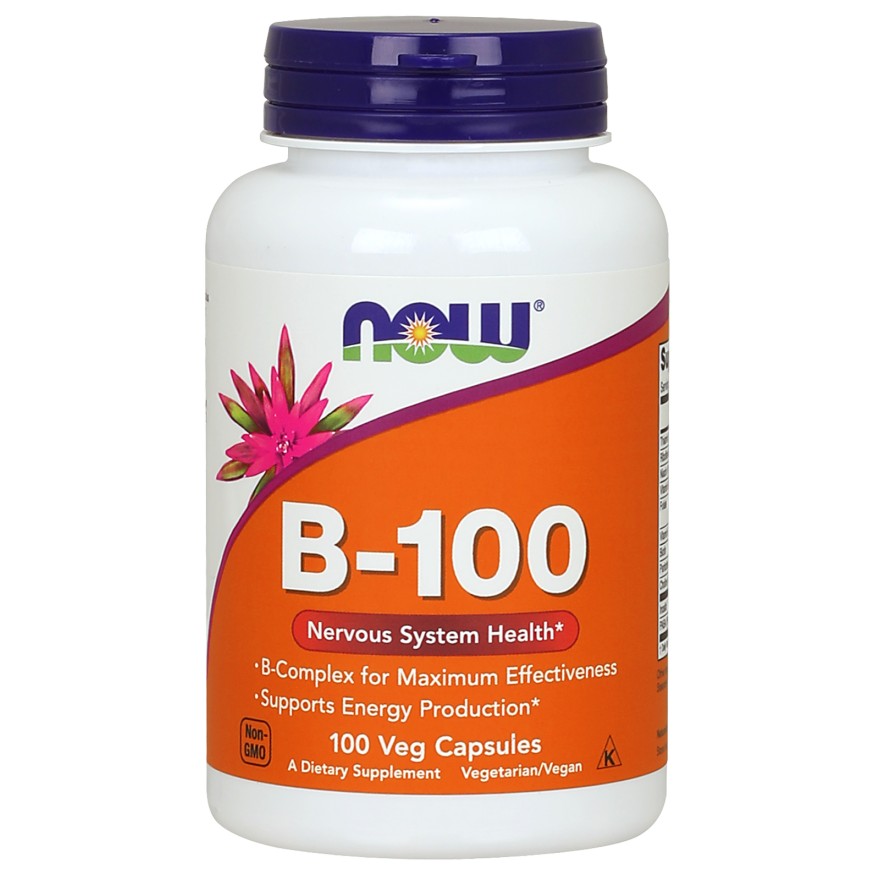 Now Vitamin B-100 Veg Capsules 100 caps - зображення 1