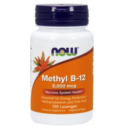 Now Methyl B-12 5,000 mcg Lozenges 120 tabs