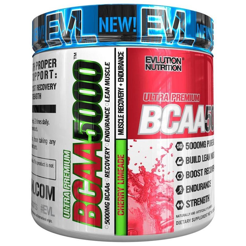 Evlution Nutrition BCAA5000 Powder 240 g /30 servings/ Cherry Limeade - зображення 1