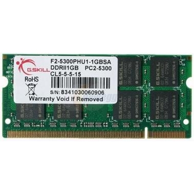 G.Skill 1 GB SO-DIMM DDR2 667 MHz (F2-5300PHU1-1GBSA) - зображення 1