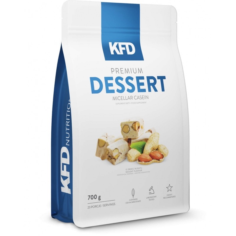 KFD Nutrition Premium Dessert Micellar Casein 700 g /23 servings/ Raspberry Cream - зображення 1