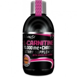   BiotechUSA L-Carnitine 70.000+Chrome 500 ml /50 servings/ Orange