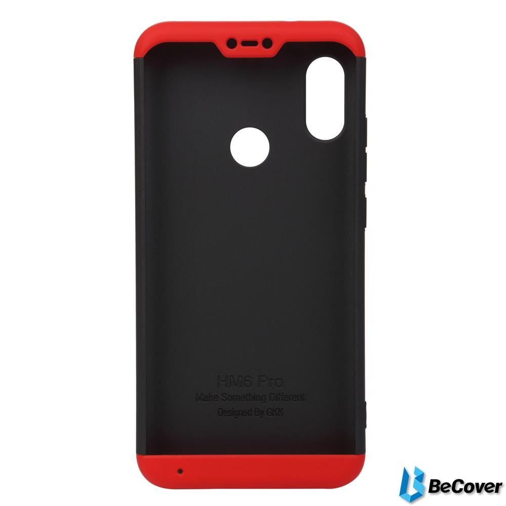 BeCover Super-protect Series для Xiaomi Mi A2 Lite/6 Pro Black-Red (702654) - зображення 1