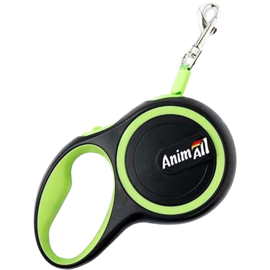 AnimAll Поводок-Рулетка для собак весом до 25 кг, 5 М, салатовый (63850) - зображення 1