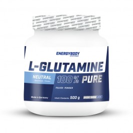   Energybody Systems L-Glutamine 100% Pure 500 g /100 servings/ Natural