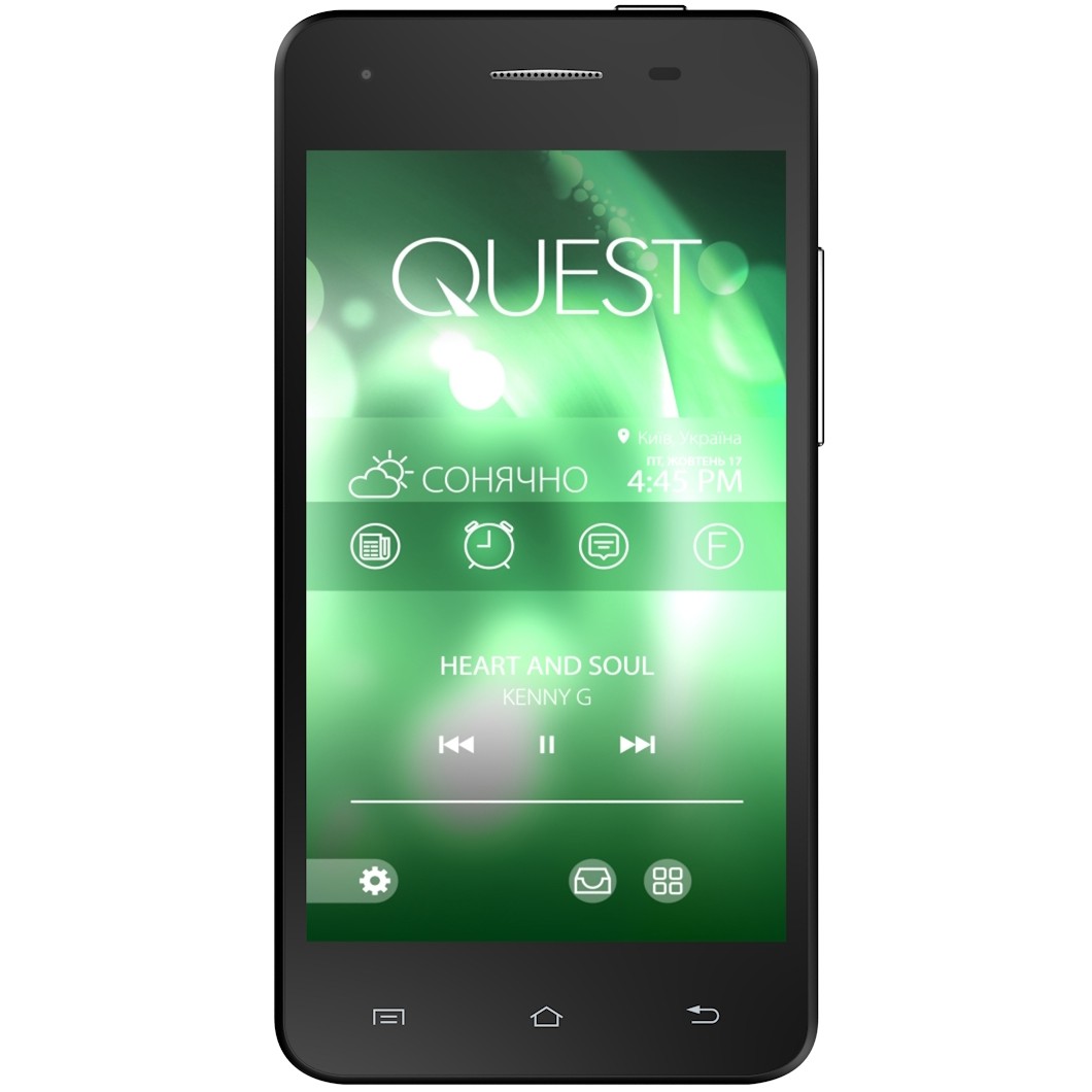 Qumo Quest 402 IPS (Black) купить в интернет-магазине: цены на смартфон  Quest 402 IPS (Black) - отзывы и обзоры, фото и характеристики. Сравнить  предложения в Украине: Киев, Харьков, Одесса, Днепр на Hotline.ua