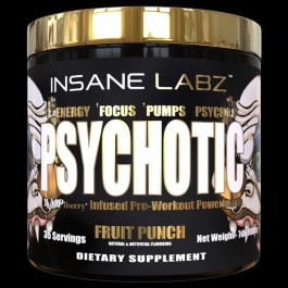 Insane Labz Psychotic Gold 204 g /35 servings/ Fruit Punch