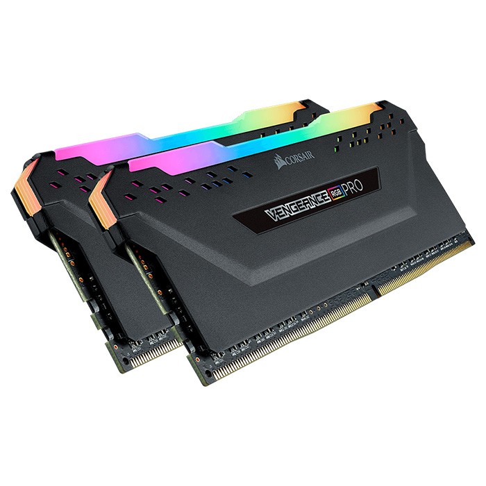 Corsair 16 GB (2x8GB) DDR4 3200 MHz Vengeance RGB Pro Black (CMW16GX4M2C3200C16) - зображення 1