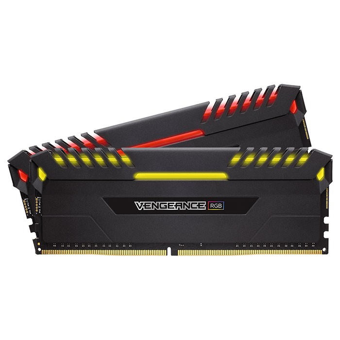 Corsair 16 GB (2x8GB) DDR4 3000 MHz Vengeance RGB Black (CMR16GX4M2D3000C16) - зображення 1