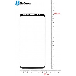 BeCover Защитная пленка Silk Screen Protector для Samsung Galaxy S9 G960 Black (702969)
