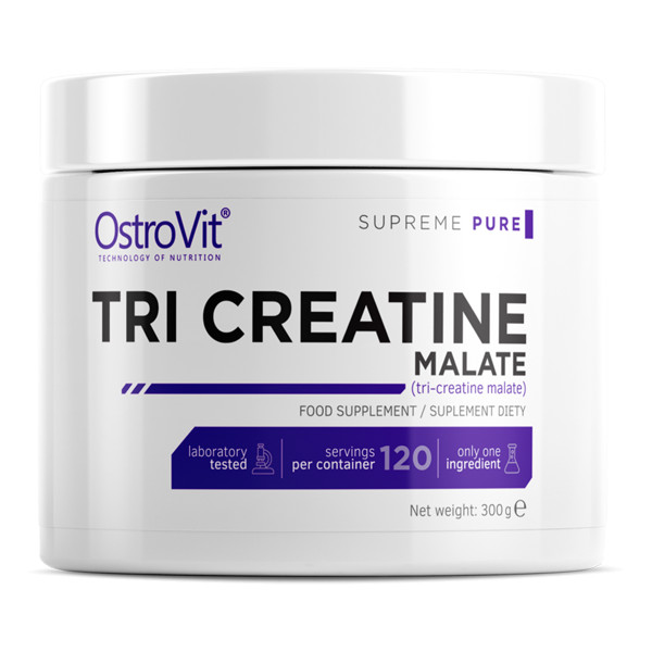 OstroVit Tri-Creatine Malate 300 g /120 servings/ Pure - зображення 1