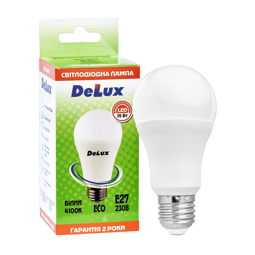 DeLux LED BL60 15W 4100K 220V E27 (90011752) - зображення 1