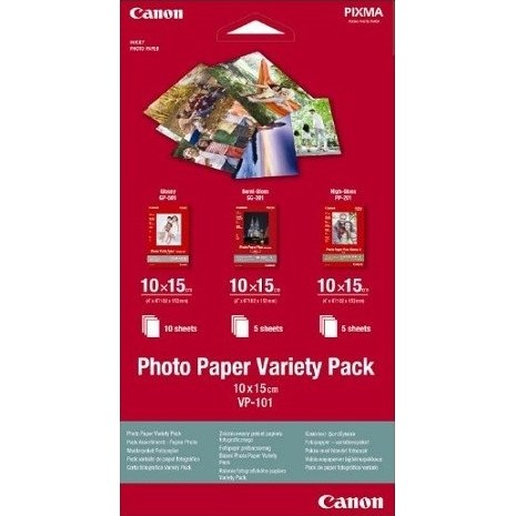 Canon VP-101 Photo Paper Variety Pack 10x15х20 - зображення 1