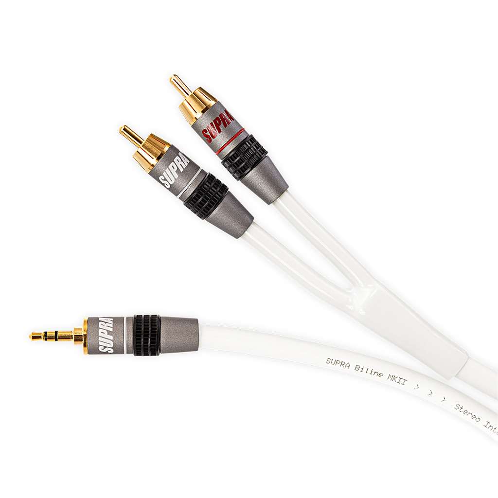 SUPRA Cables BILINE MP-2RCA WHITE 1M - зображення 1