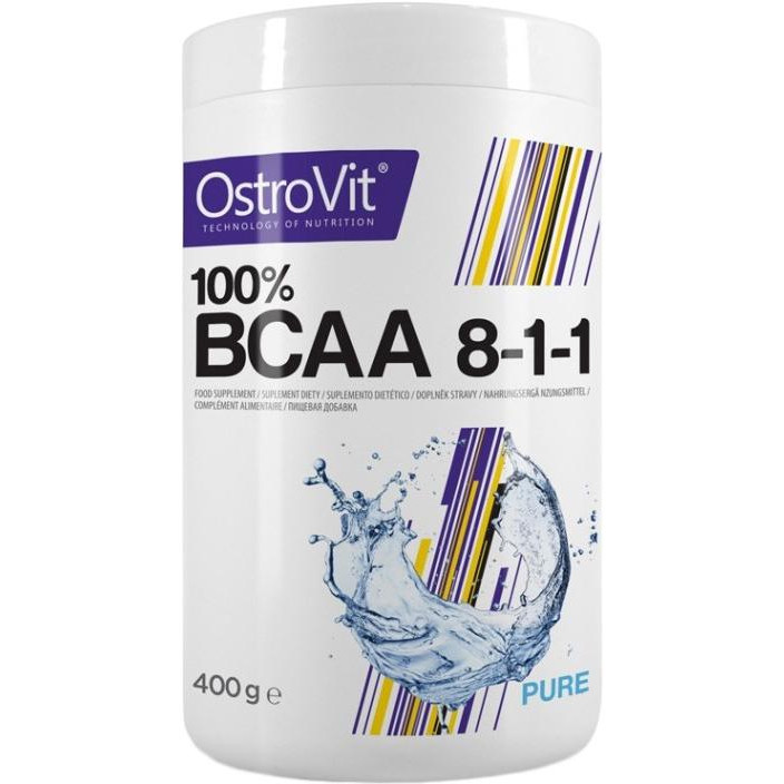 OstroVit BCAA 8-1-1 400 g /40 servings/ Pure - зображення 1