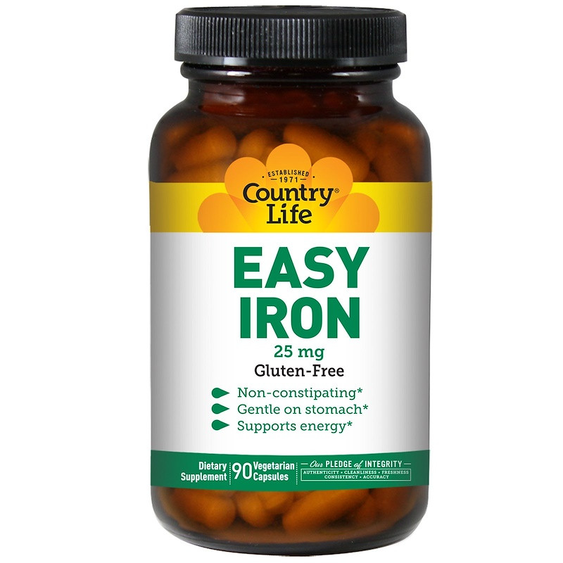 Country Life Easy Iron 25 mg 90 caps - зображення 1