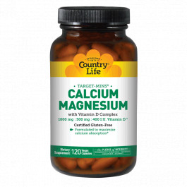   Country Life Calcium Magnesium with Vitamin D Complex 120 caps