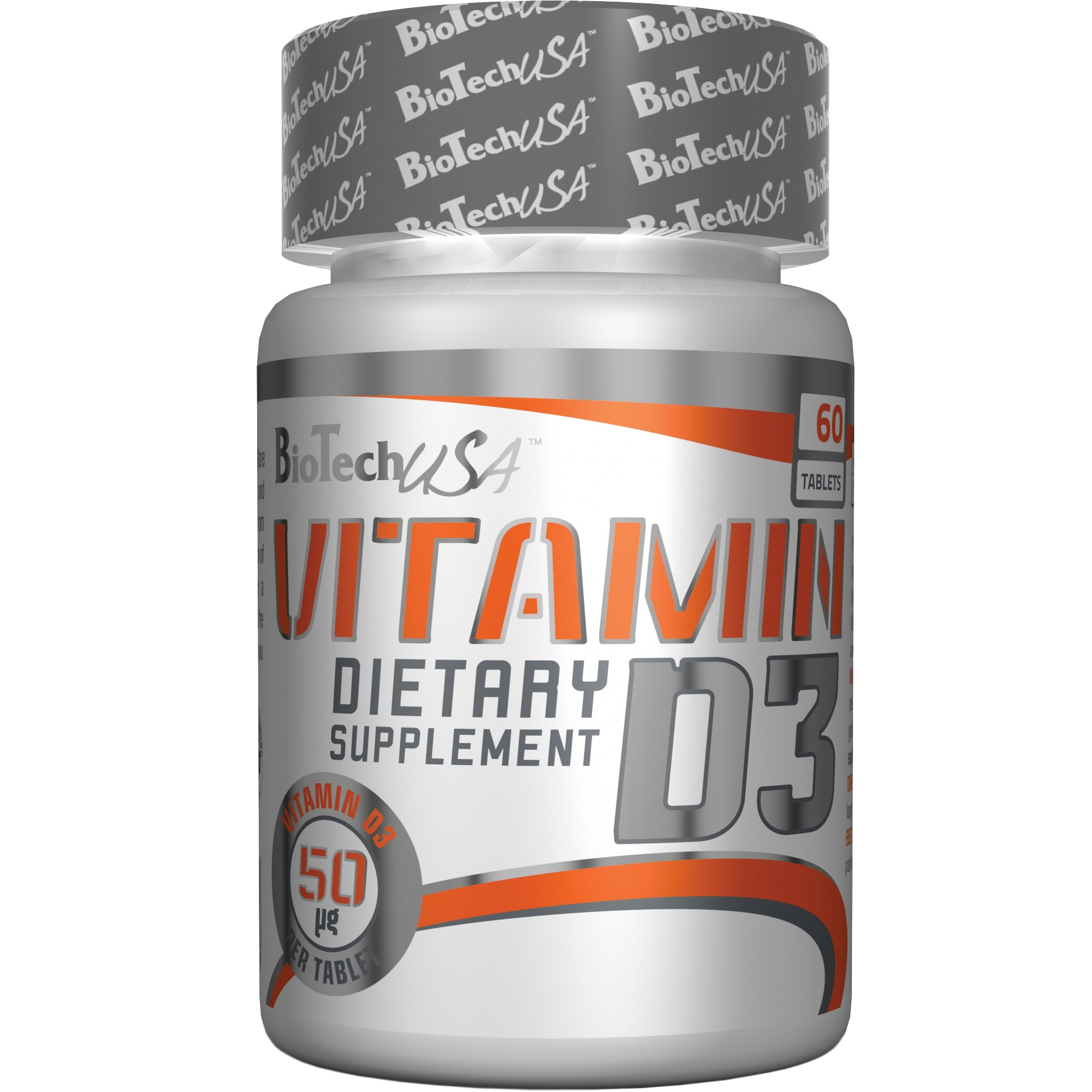 BiotechUSA Vitamin D3 50 mcg 60 tabs - зображення 1