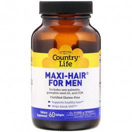 Country Life Maxi-Hair For Men 60 caps