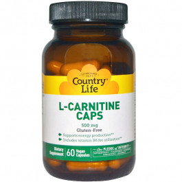 Country Life L-Carnitine Caps 500 mg 60 caps