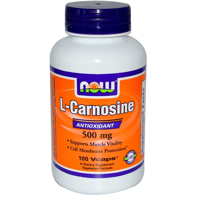 Now L-Carnosine 500 mg Veg Capsules 100 caps - зображення 1