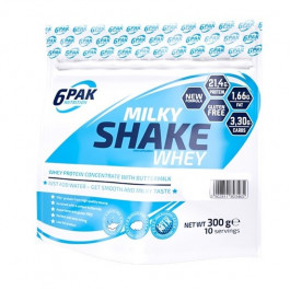 6PAK Nutrition Milky Shake Whey 300 g /10 servings/ Vanilla