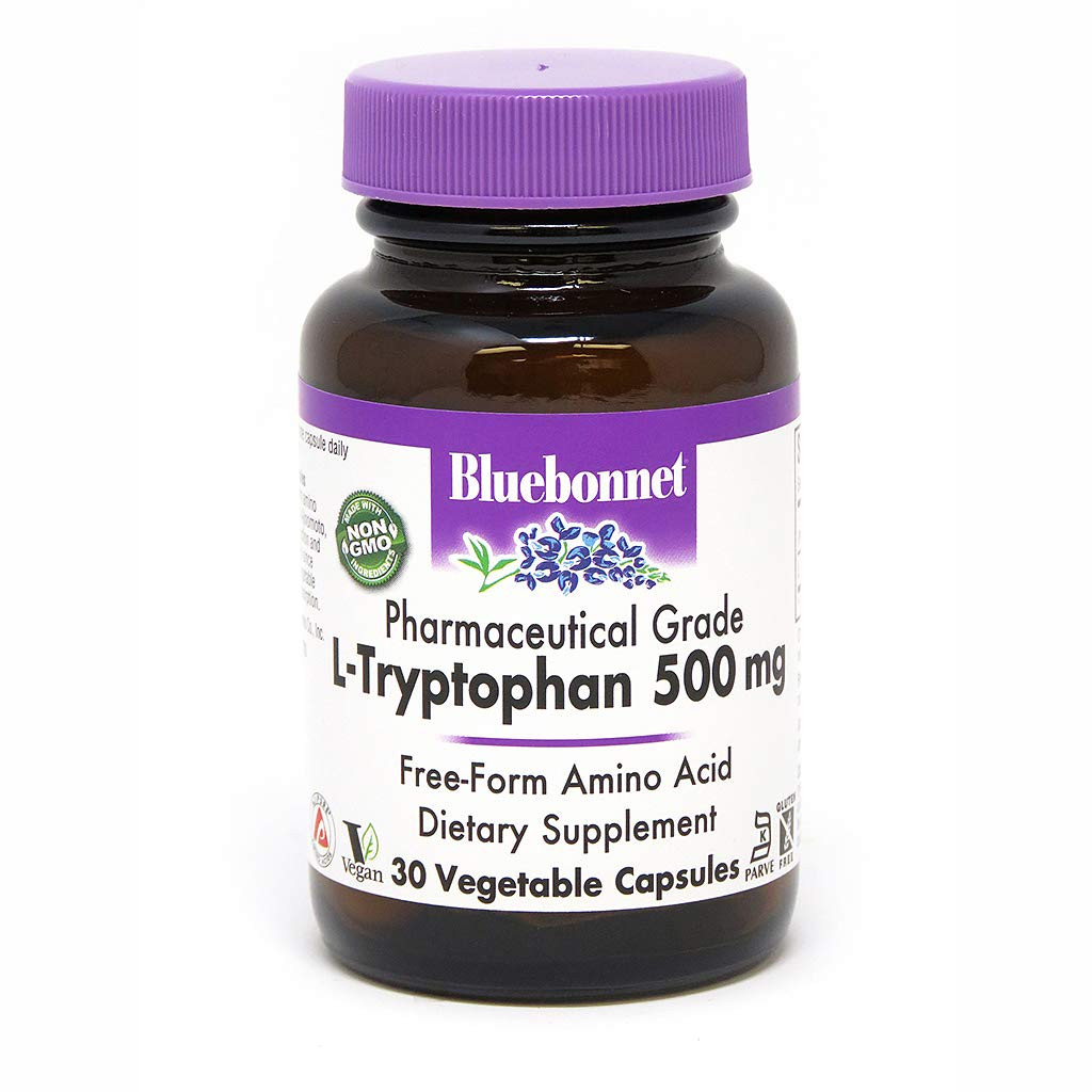 Bluebonnet Nutrition L-Tryptophan 500 mg 30 caps - зображення 1