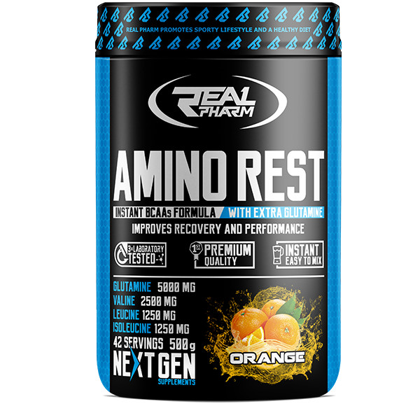 Real Pharm Amino Rest 500 g /42 servings/ Strawberry Watermelon - зображення 1