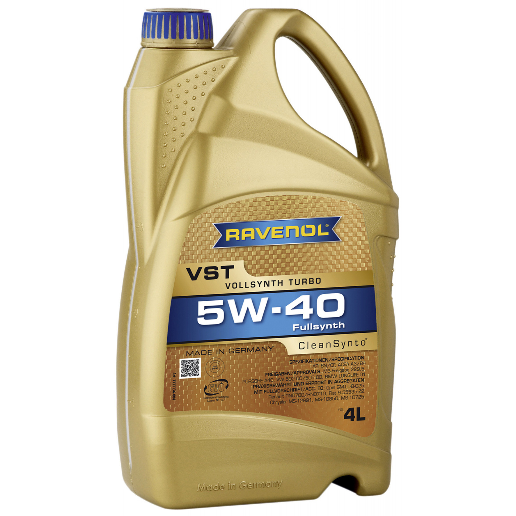 RAVENOL VST 5W-40 4л - зображення 1