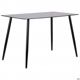 Art Metal Furniture Умберто черный/стекло тонированное серое (521450)