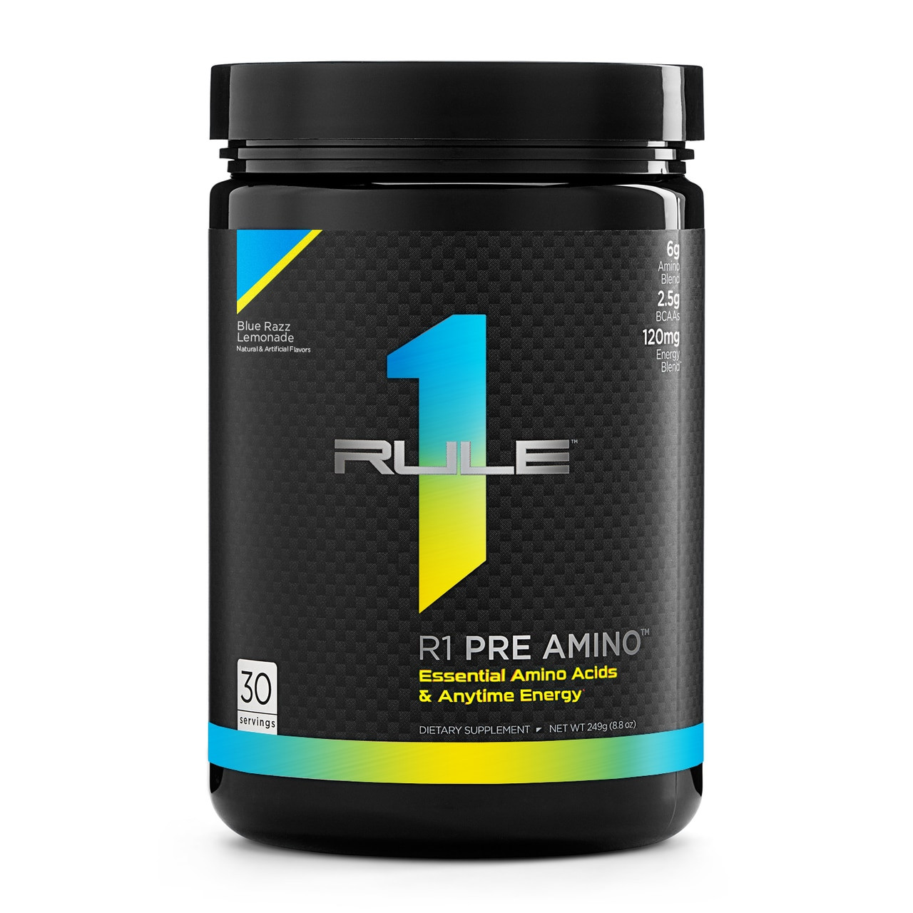 Rule One Proteins R1 Pre Amino 249 g /30 servings/ Blue Rasberry Lemonade - зображення 1