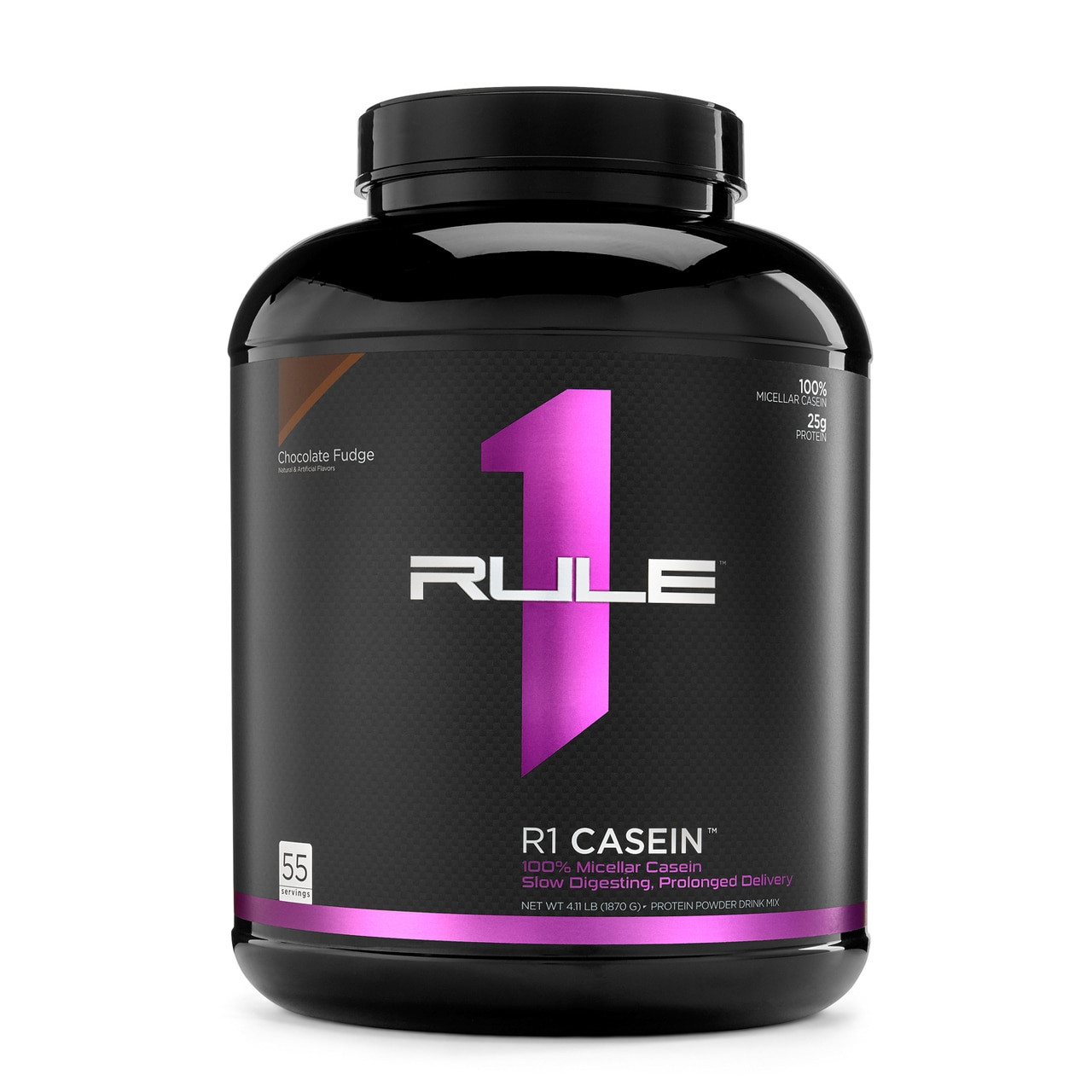 Rule One Proteins R1 Casein 1870 g /55 servings/ Chocolate Fudge - зображення 1