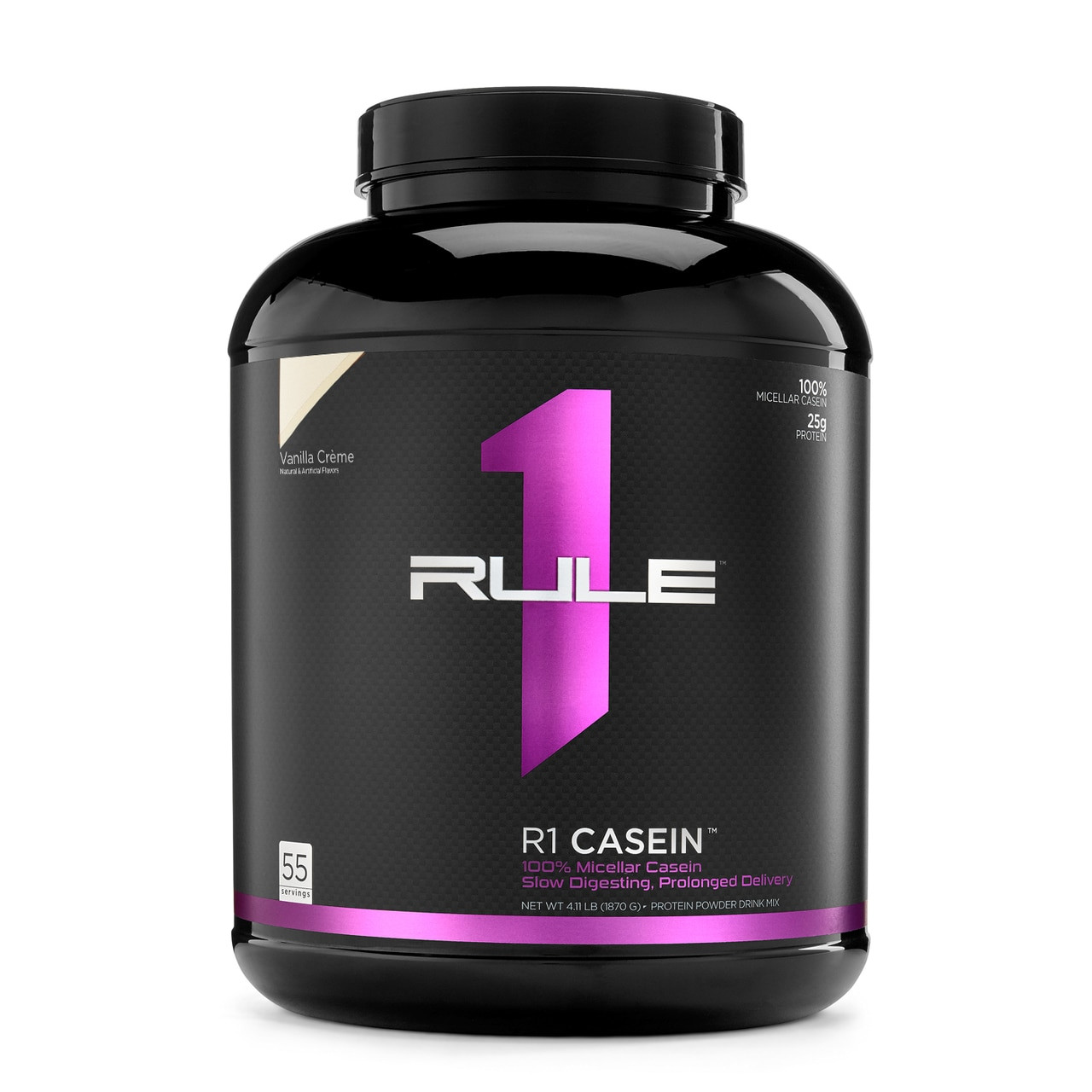 Rule One Proteins R1 Casein 1870 g /55 servings/ Vanilla Creme - зображення 1