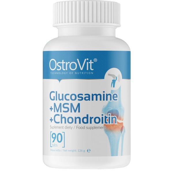 OstroVit Glucosamine + MSM + Chondroitin 90 tabs - зображення 1