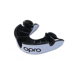 Opro Silver Adult Mouthguard White/Black (002222006)