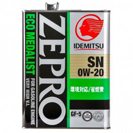 Idemitsu Zepro Eco Medalist 0W-20 4л