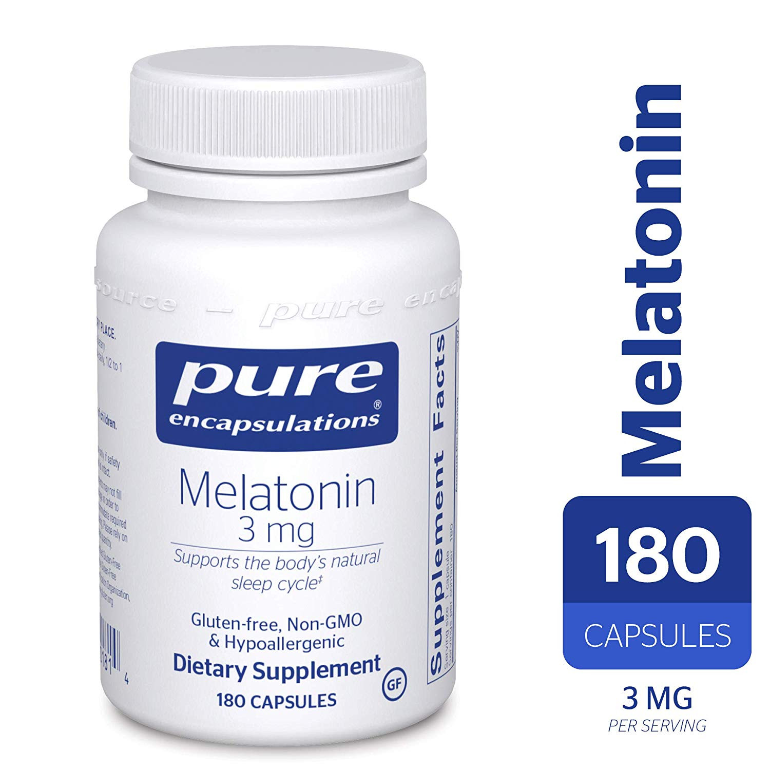 Pure Encapsulations Melatonin 3 mg 180 caps - зображення 1