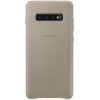 Samsung G973 Galaxy S10 Leather Cover Gray (EF-VG973LJEG) - зображення 1