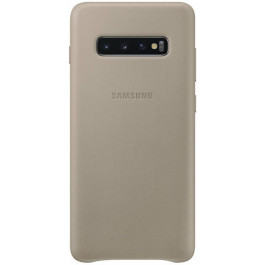 Samsung G973 Galaxy S10 Leather Cover Gray (EF-VG973LJEG)